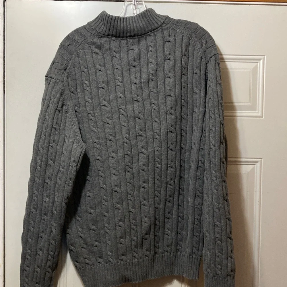 IZOD Men's Charcoal Sweater DXL